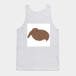 Lop rabbit brown fawn white Tank Top